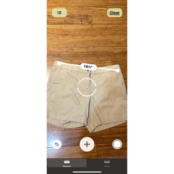 J. Crew Women's 5" Stretch Chino Khaki Tailored Shorts Pockets Size 14 EUC - Picture 7 of 8